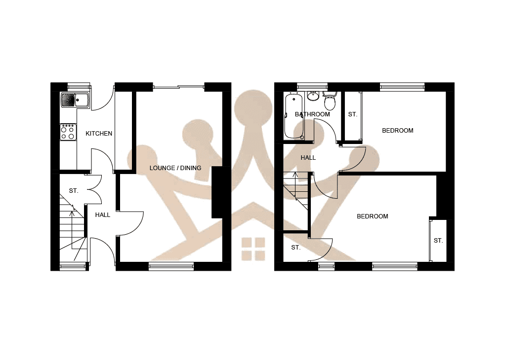 2 Bedroom Terraced House in Belmont, Ayr Belmont Property
